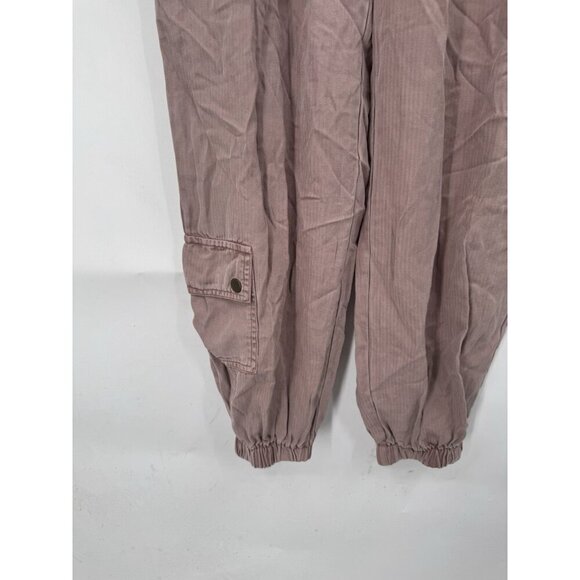 Anthropologie Cargo Jogger Pant Women Small Pink Grunge Retro Minimalist Preppy - Picture 8 of 10